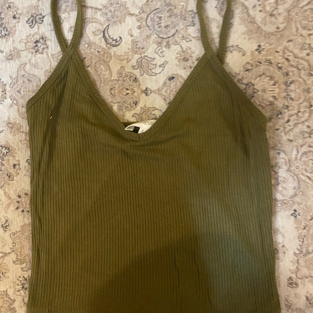 Forever 21 Olive Ribbed tank